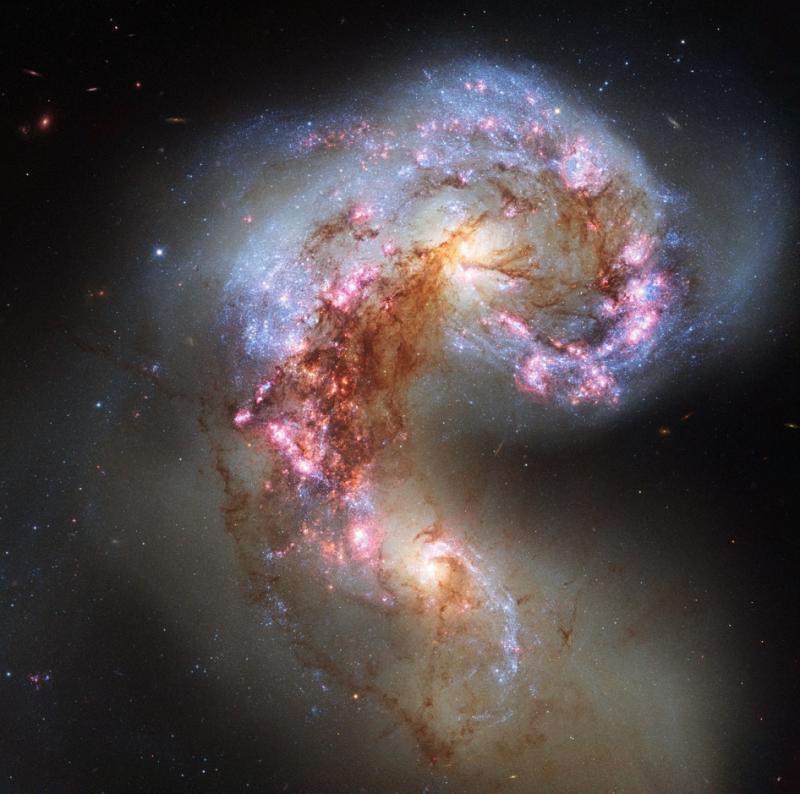 collisions between galaxies