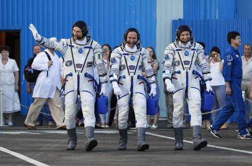space station crew members