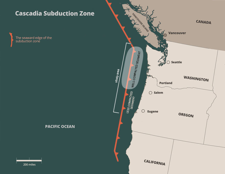cascadia subduction zone tsunami map Seafloor Sediments Appear To Enhance Earthquake And Tsunami Danger cascadia subduction zone tsunami map