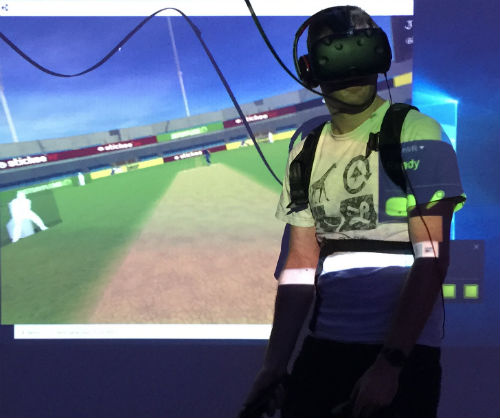 VR cricket game uses motion capture 