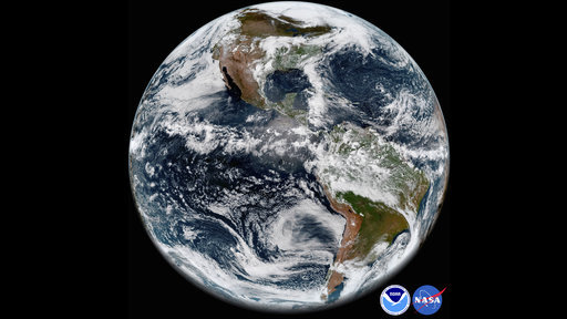 A snapshot of the near-Earth environment, showing the