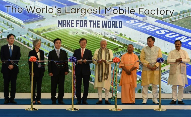 Samsung opens world's biggest smartphone factory in India