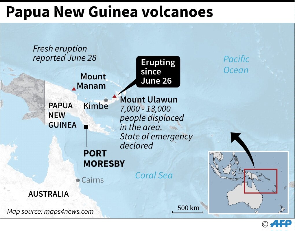 Papua New Guinea | Mount Ulawun Volcano | UPSC