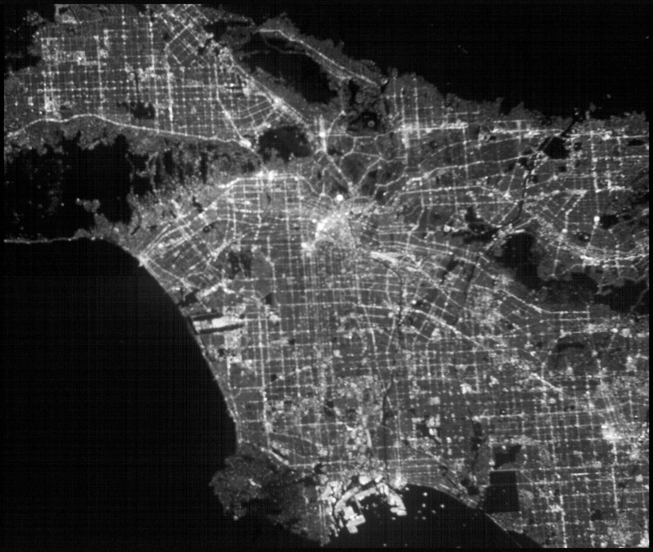 Лос Анджелес со спутника