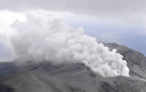 Volcano in southern Japan erupts; no injuries or damage