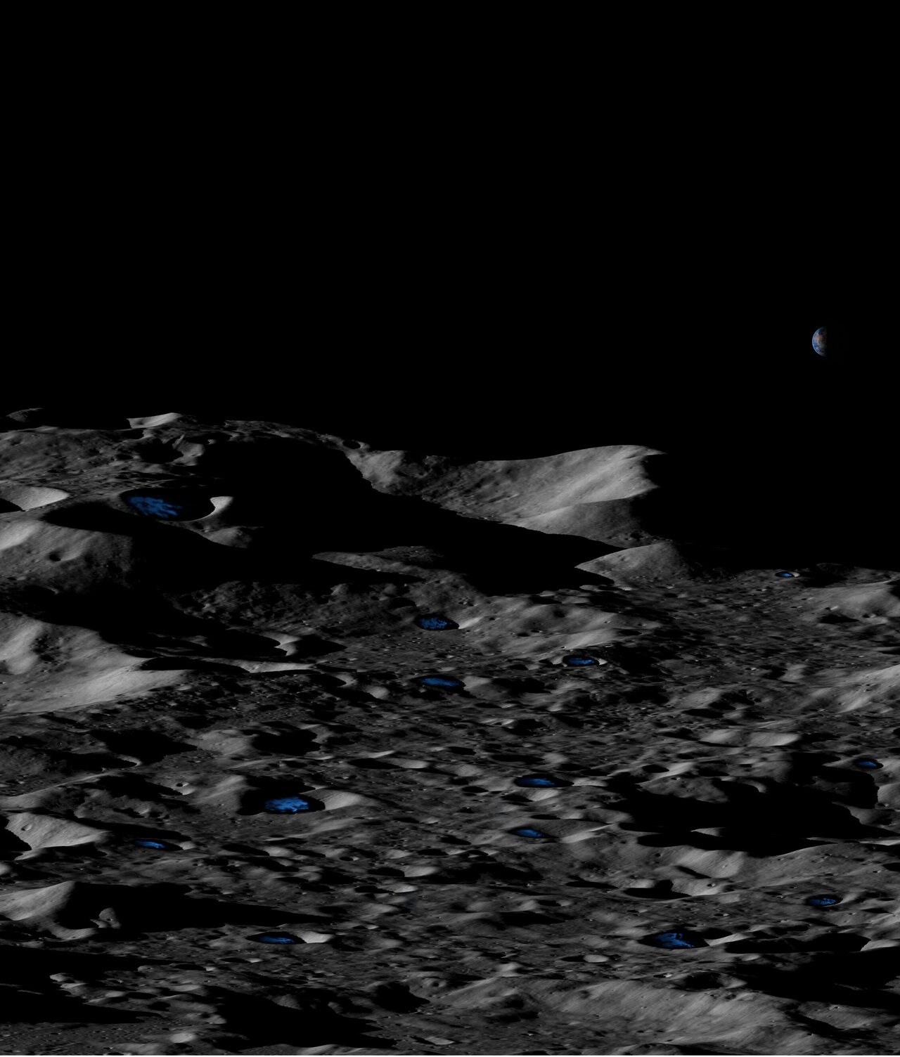 Study Suggests Much More Water On The Moon Than Thought Update