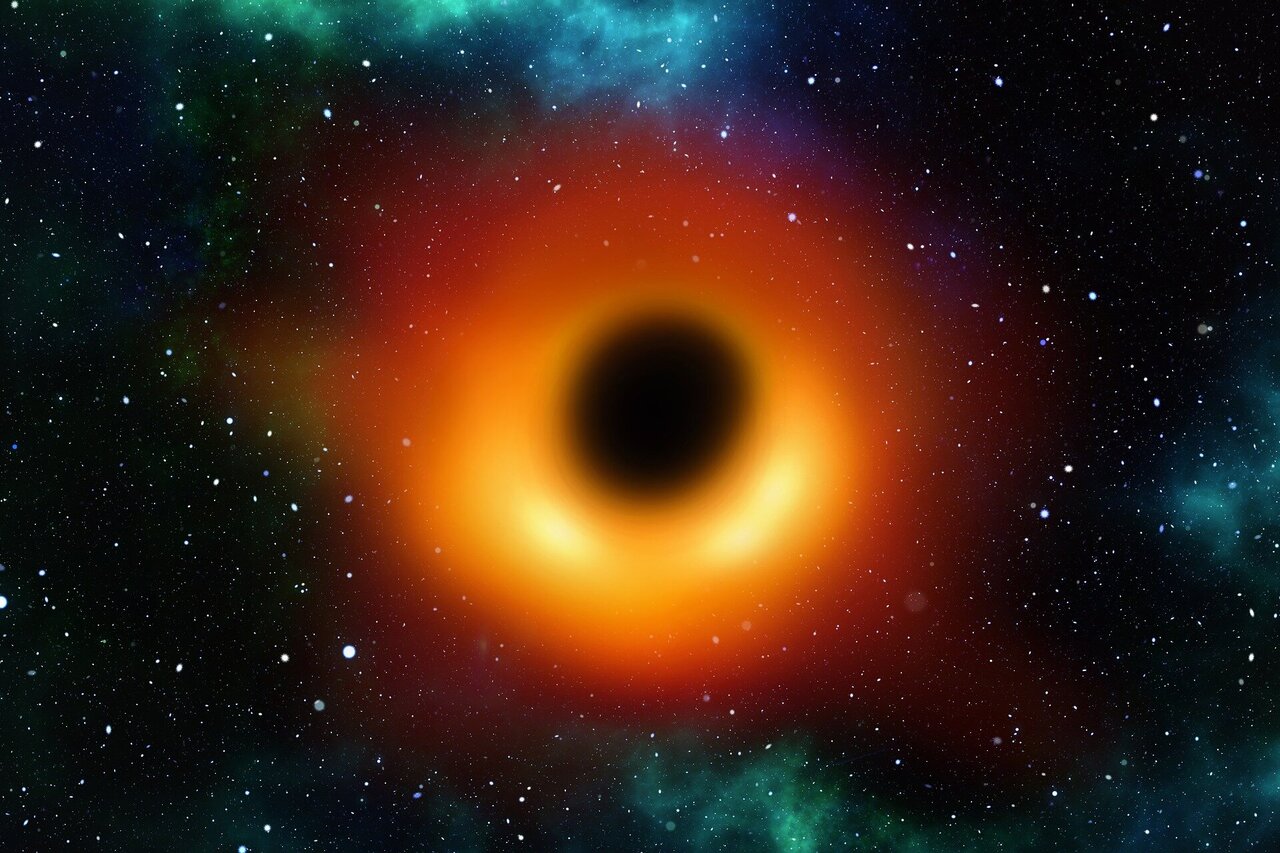 black hole light