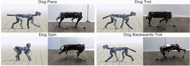 Специалисты компании Google научили робота-собаку двигаться подобно настоящей собаке