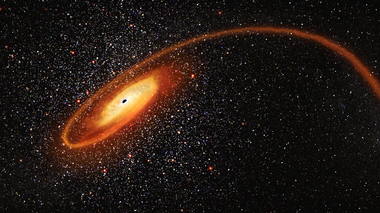 Hubble Discovers Hidden Black Hole in Dwarf Galaxy Absorbed by the Milky Way