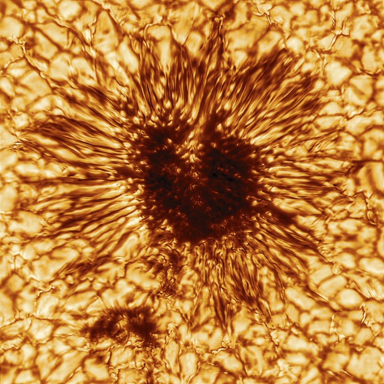 Solar telescope releases first image of a sunspot