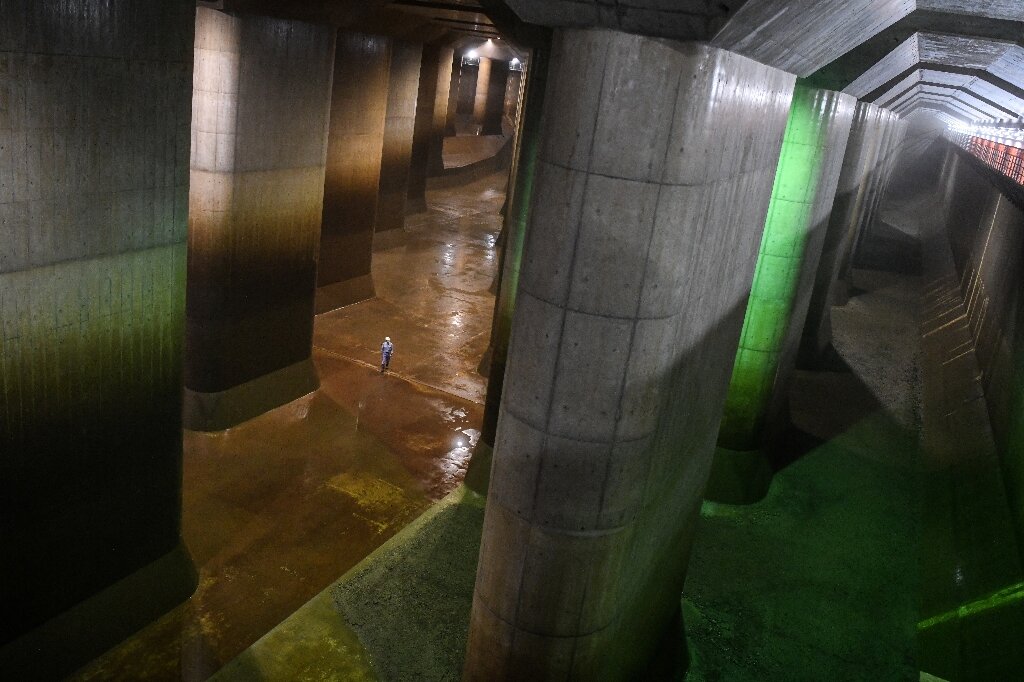 The underground 'Parthenon' protecting Tokyo from floods