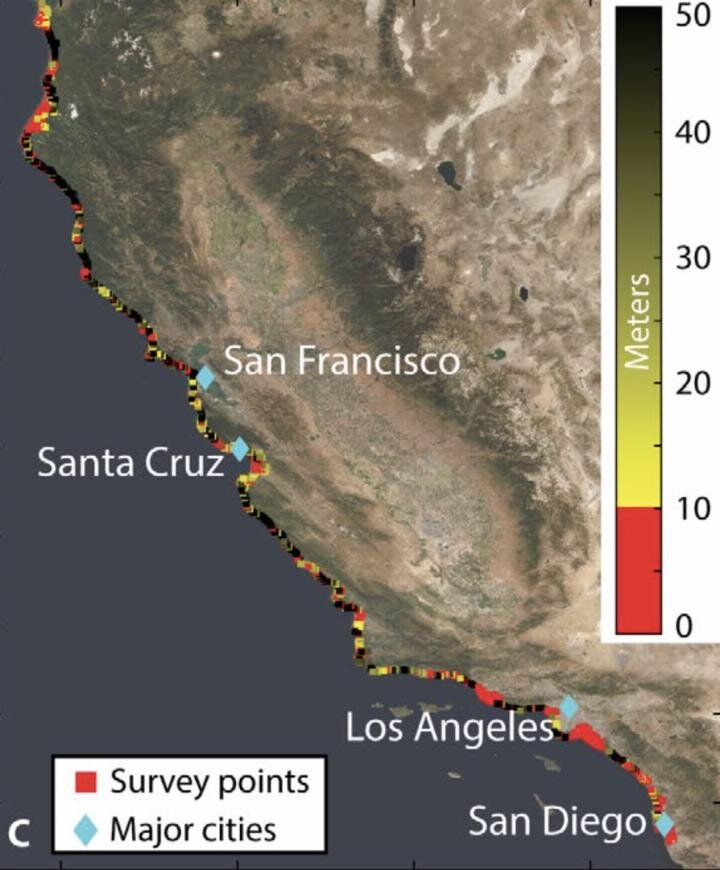 Satellite survey shows California's sinking coastal hotspots - Phys.org