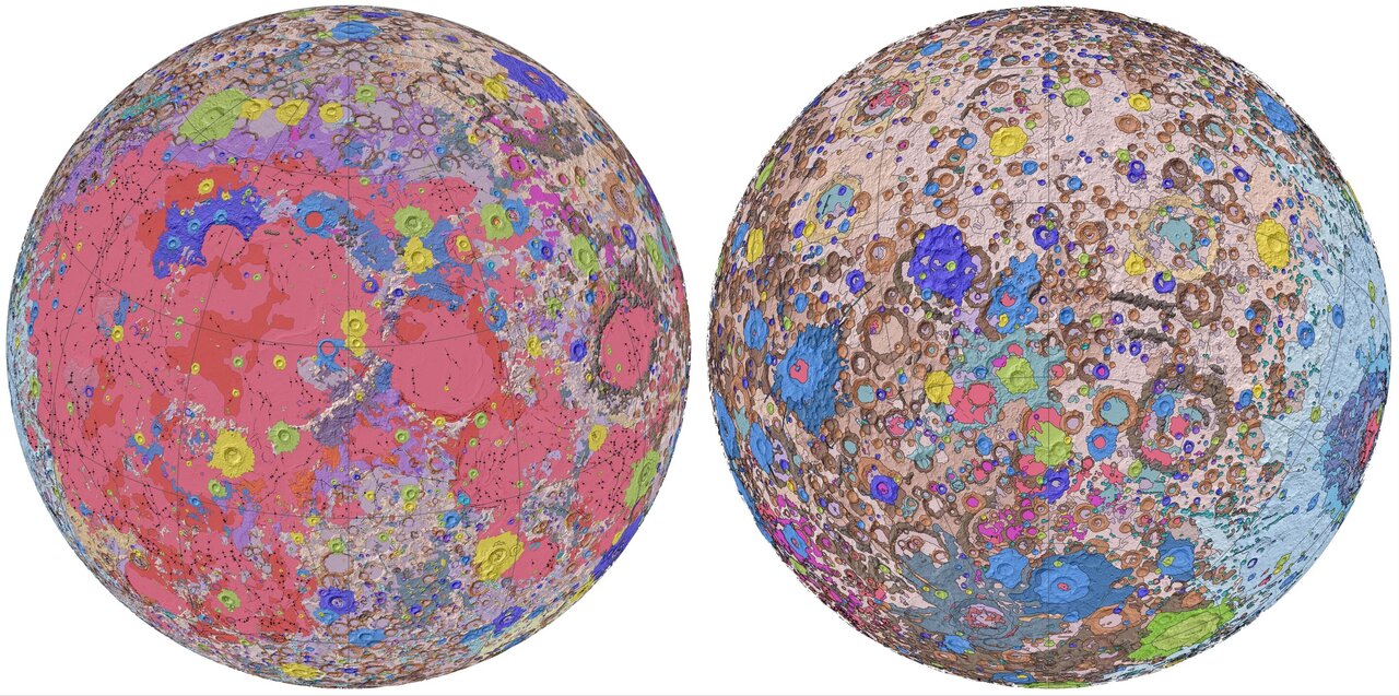 USGS releases first-ever comprehensive geologic map of the Moon