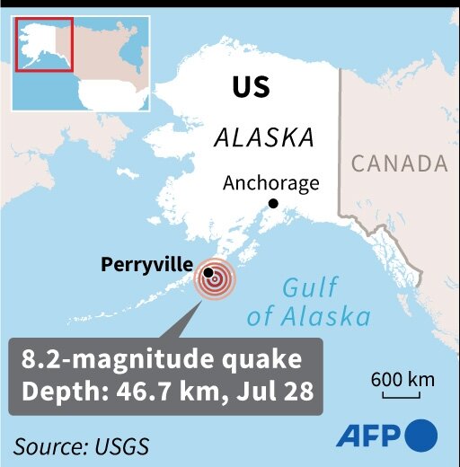 8.2 magnitude earthquake off Alaskan peninsula, small tsunami