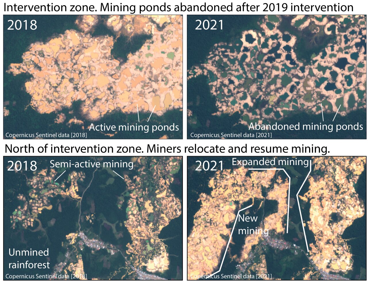 Gold mining critically impairs water quality in rivers across