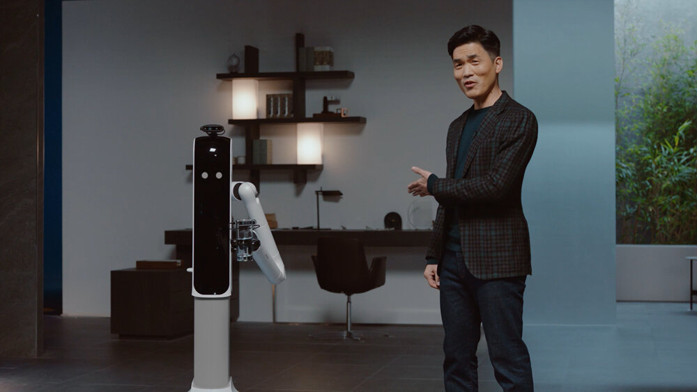 The Samsung robot feeds you and helps with laundry