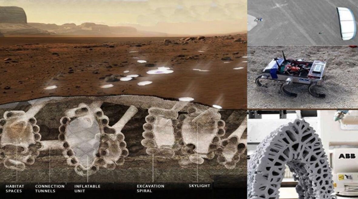 Swarms of robots could dig underground cities on Mars
