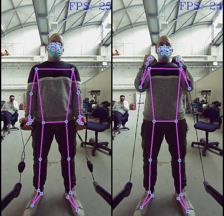A deep learning-augmented smart mirror to enhance fitness training
