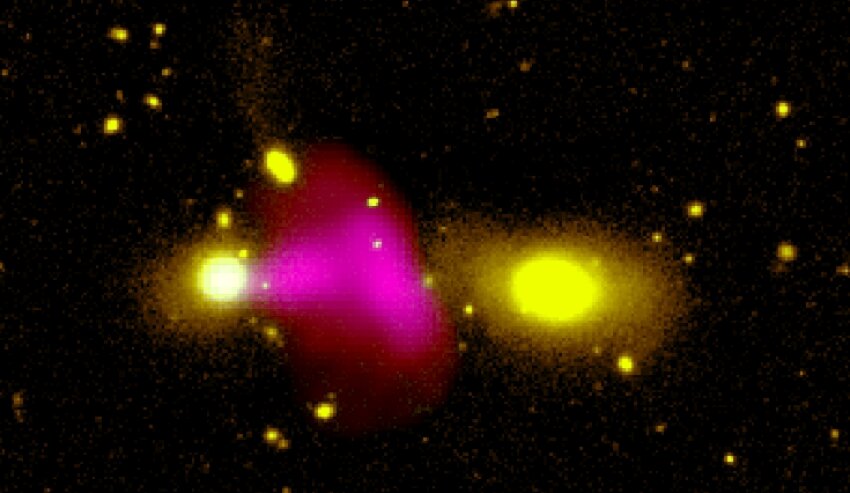 Czarna dziura odkryła strzelające dżety w sąsiedniej galaktyce