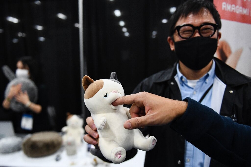 Japanese company engineers soft toys that will nibble your finger