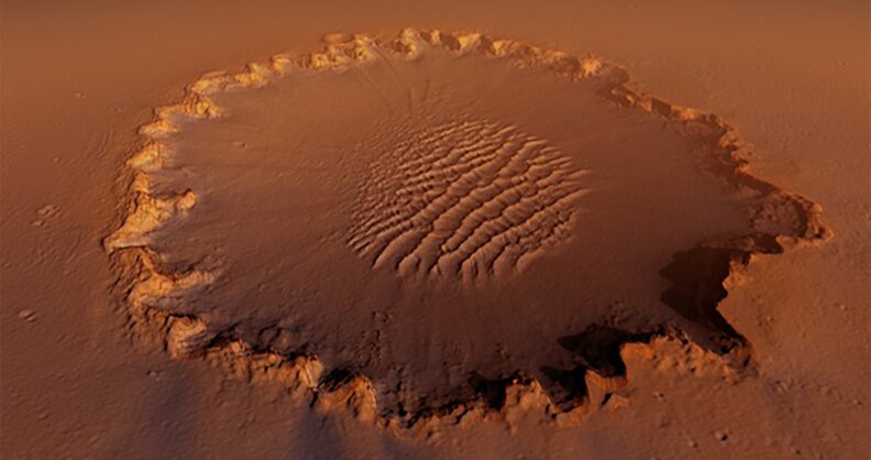 Consistent asteroid showers rock previous thinking on Mars craters
