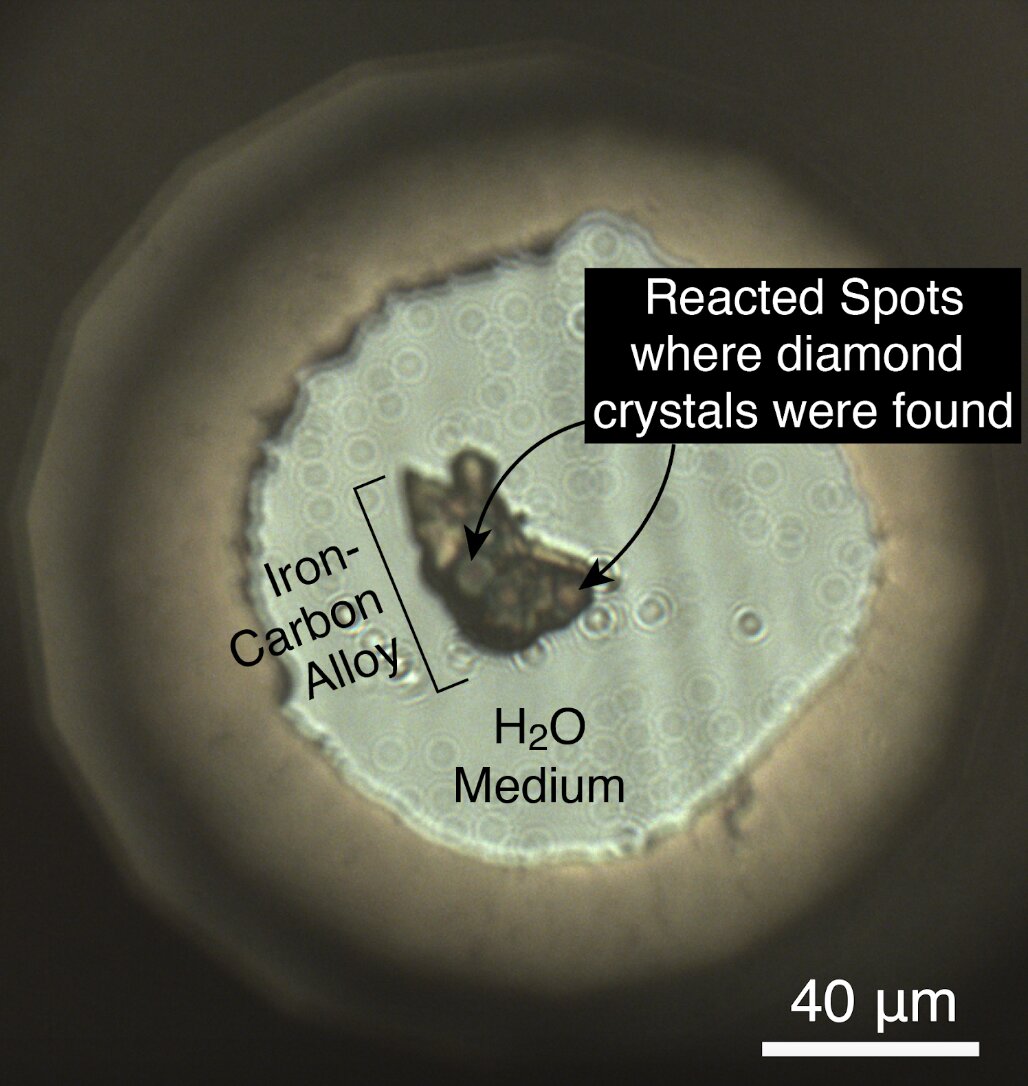 Rough diamond hints at vast quantities of water inside Earth