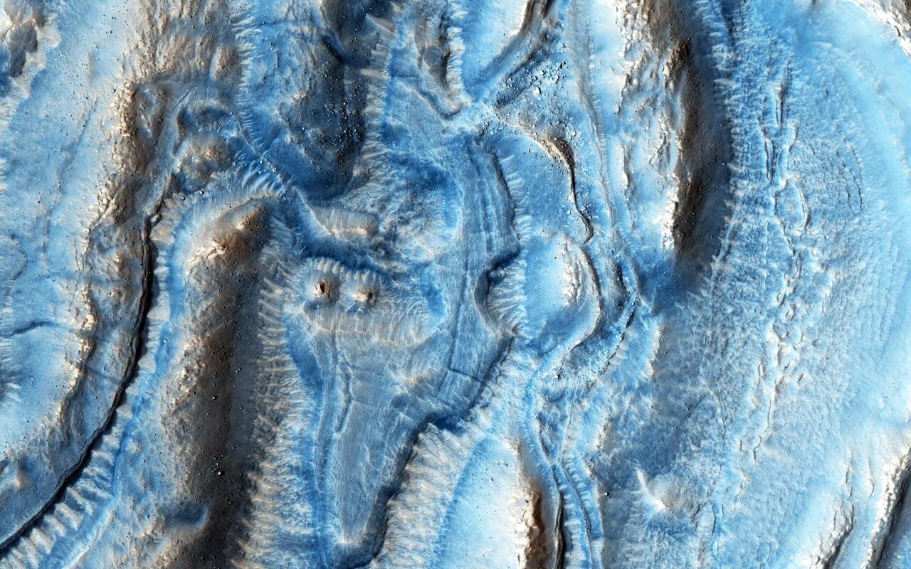 Glaciers flowed on ancient Mars, but slowly