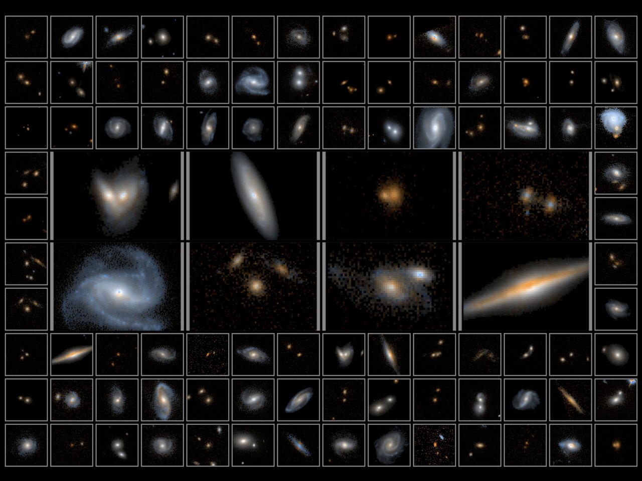 Hubble captures largest near-infrared image to find universes rarest galaxies