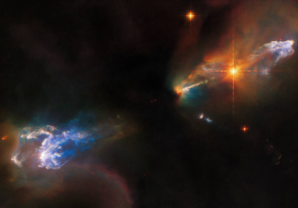 #Hubble views a turbulent stellar nursery