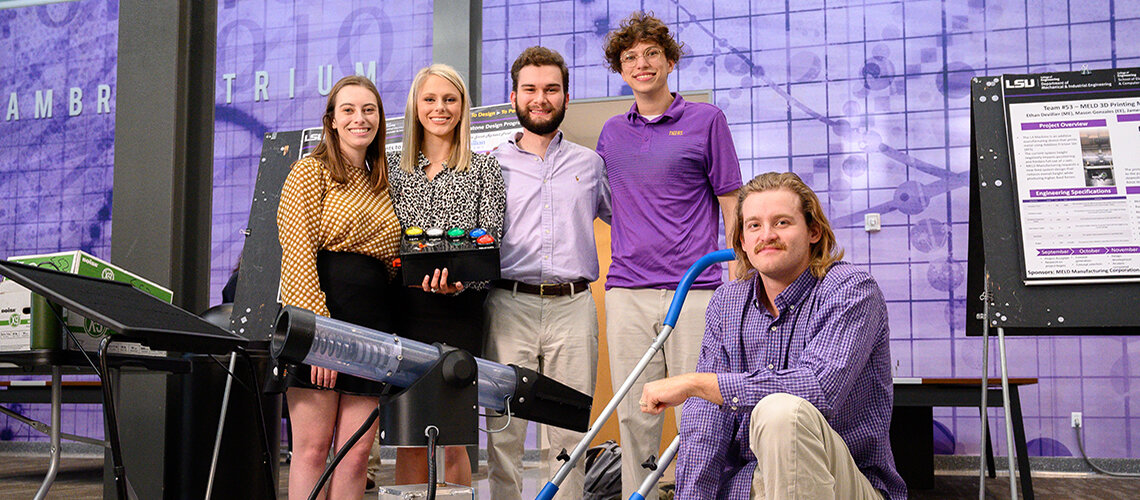 Senior engineering students design ball launcher, painting device for teens with cerebral palsy