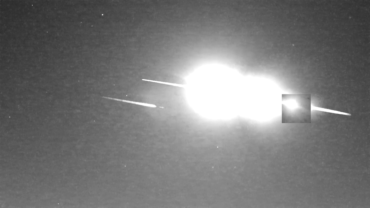 Ripresa del meteorite effettuata dal Global Meteor Network di Hullavington, Wiltshire, UK. Credit: Paul Dickinson