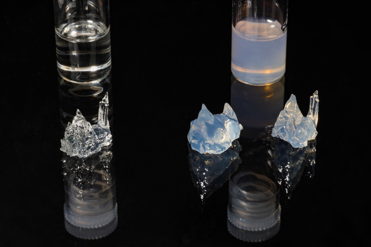 Objects can now be 3D-printed in opaque resin