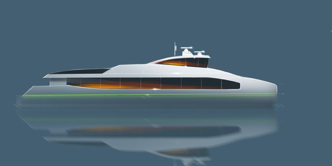 Creating an identity for the world’s first fully electric high-speed ferry