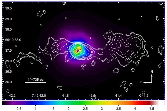 Study reveals termination shocks and extended X-ray emission in the active galax..