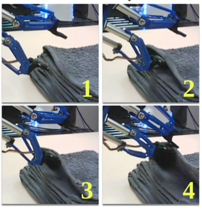 Using tactile sensors and machine learning to improve how robots manipulate fabrics