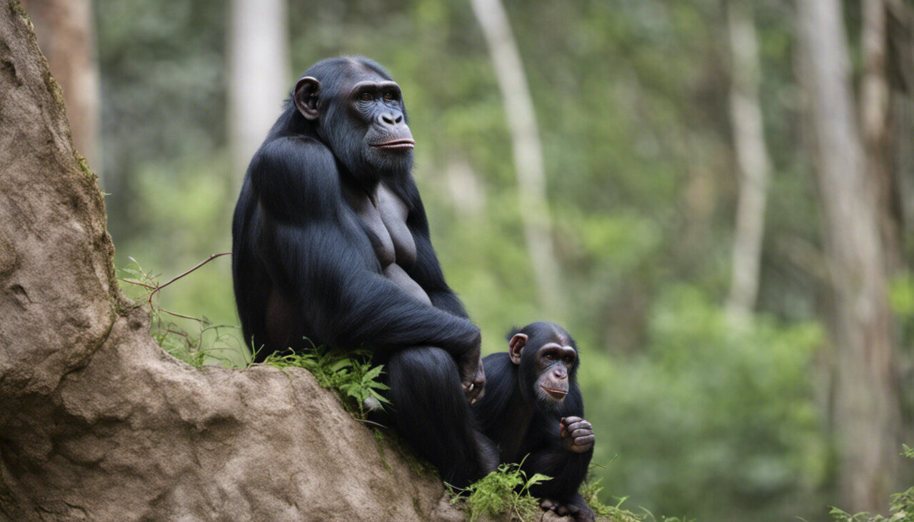 #Wild chimpanzees and gorillas can form long friendly associations that last decades