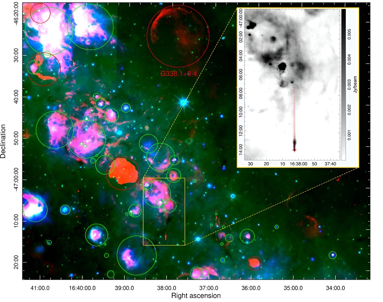 Astronomers detect new pulsar wind nebula and its associated pulsar