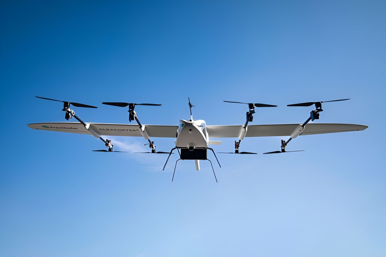 Autonomous cargo drone with sustainable structures and intelligent battery systems