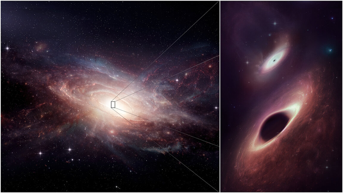 Regulowana para supermasywnych czarnych dziur jest najbliżej zderzenia, jakie kiedykolwiek widziano