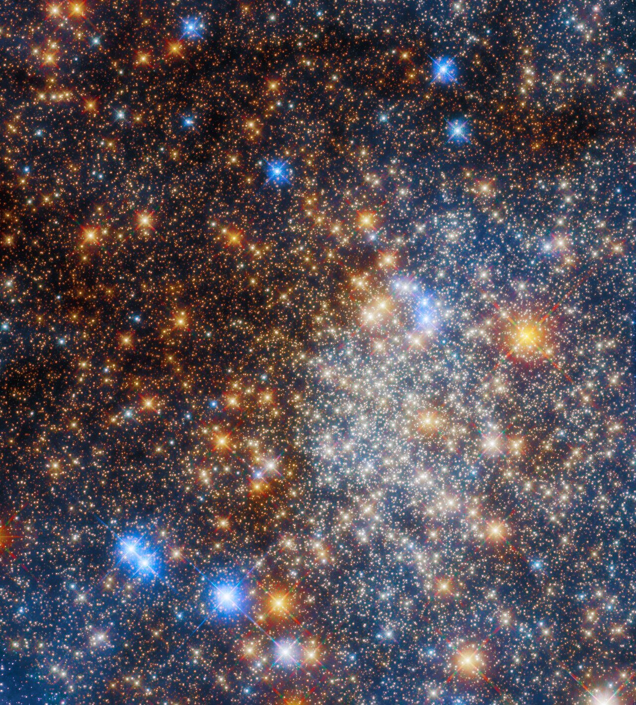 Hubble dispels dust to see glittering globular cluster Terzan 12