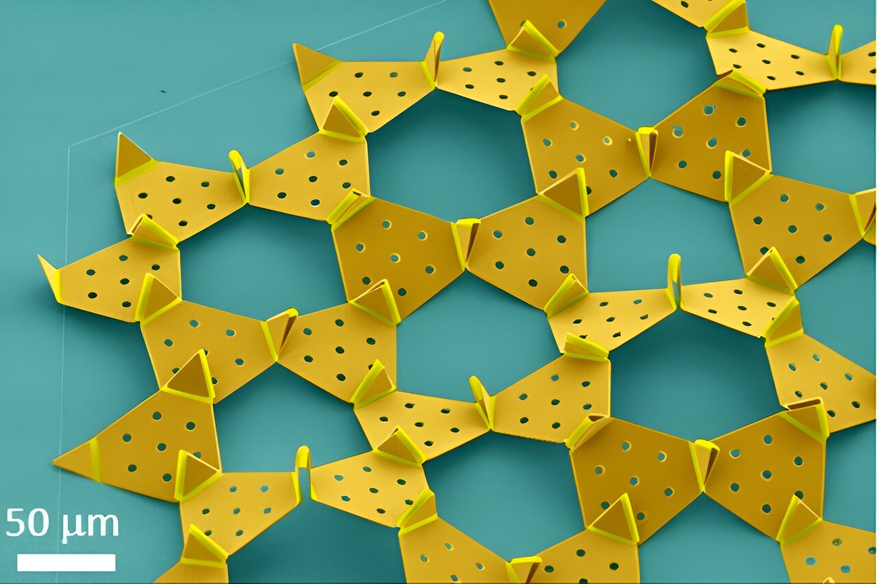 Self-folding origami machines powered by chemical reaction