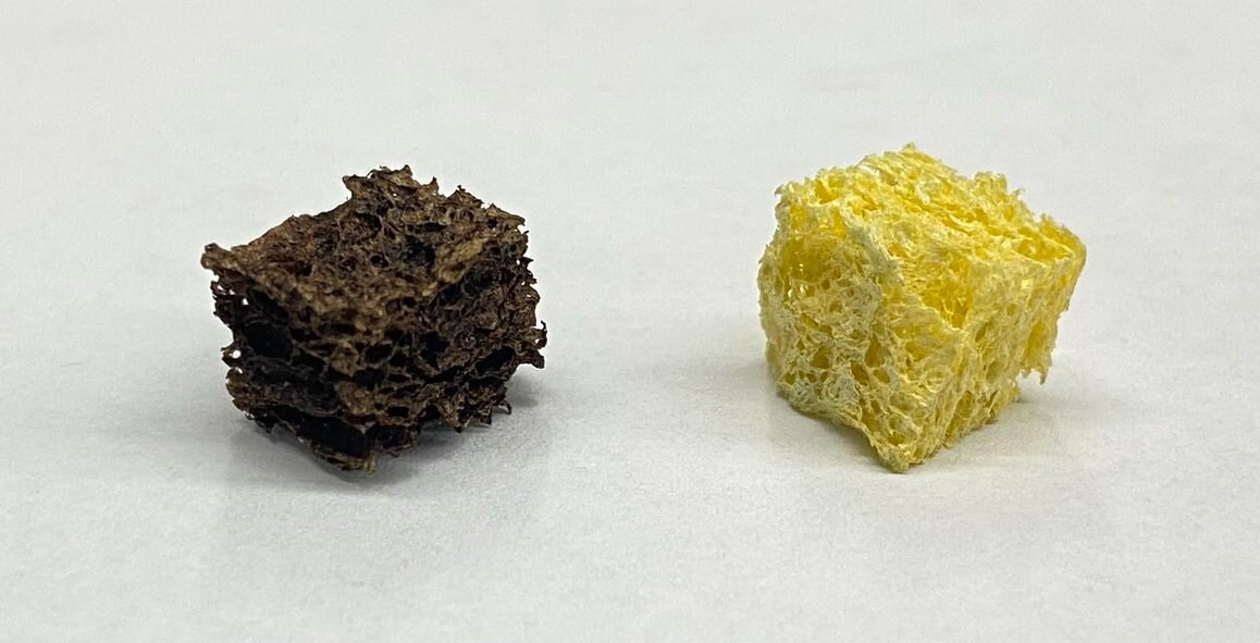 #Metal-filtering sponge removes lead from water