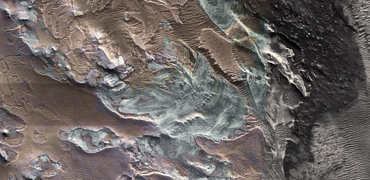 Scientists Discover Relict Glacier Near Mars Equator