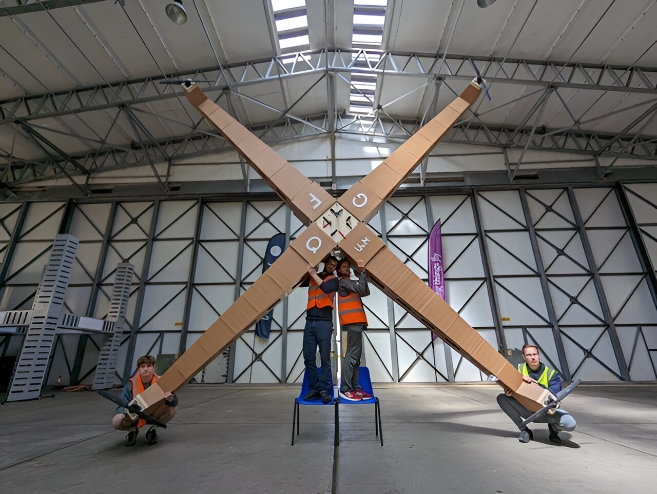 Researchers design and fly world’s largest quadcopter drone