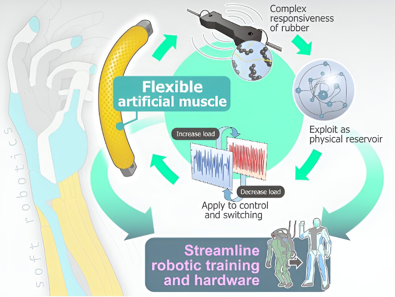 Built-in bionic computing: Researchers develop method to control pneumatic artificial muscles