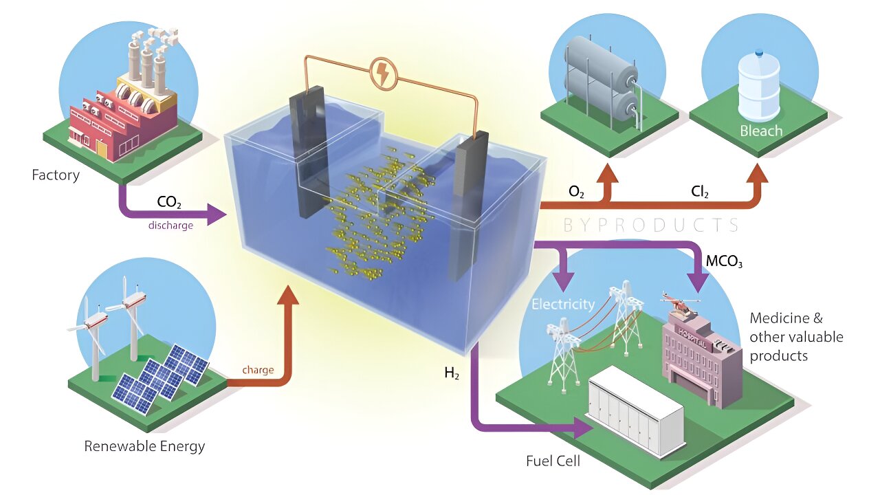 #Developing carbon-capture batteries to store renewable energy, help climate
