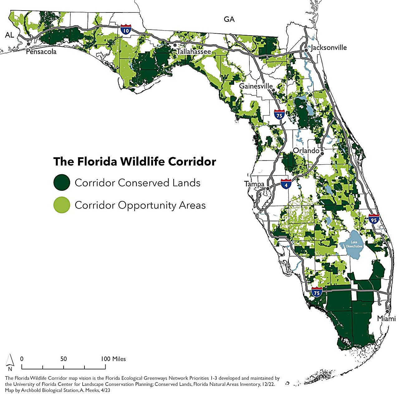 photo of First-of-its-kind study shows Florida Wildlife Corridor eases worst impacts of climate change image