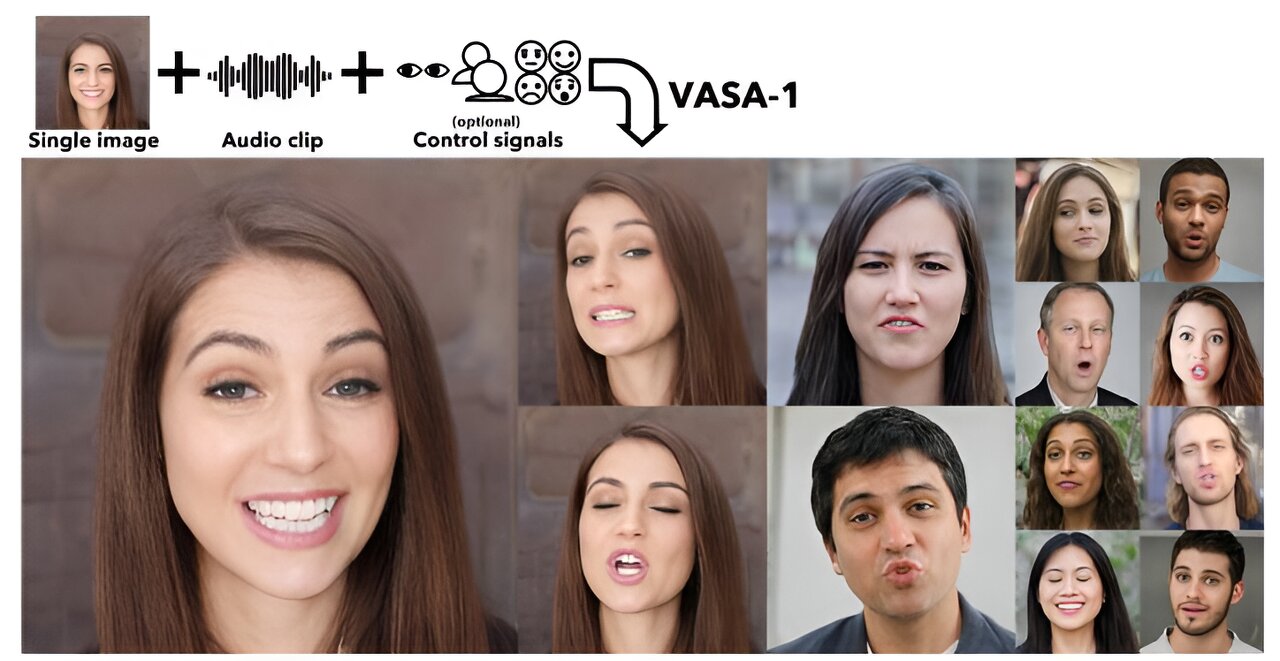 Microsoft's AI app VASA-1 makes photographs talk and sing with believable facial expressions