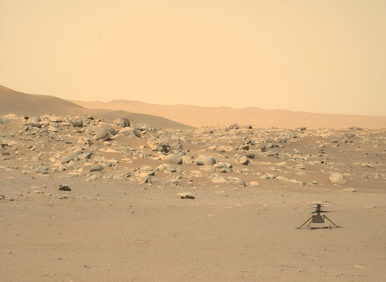 NASA regains contact with a small helicopter on Mars