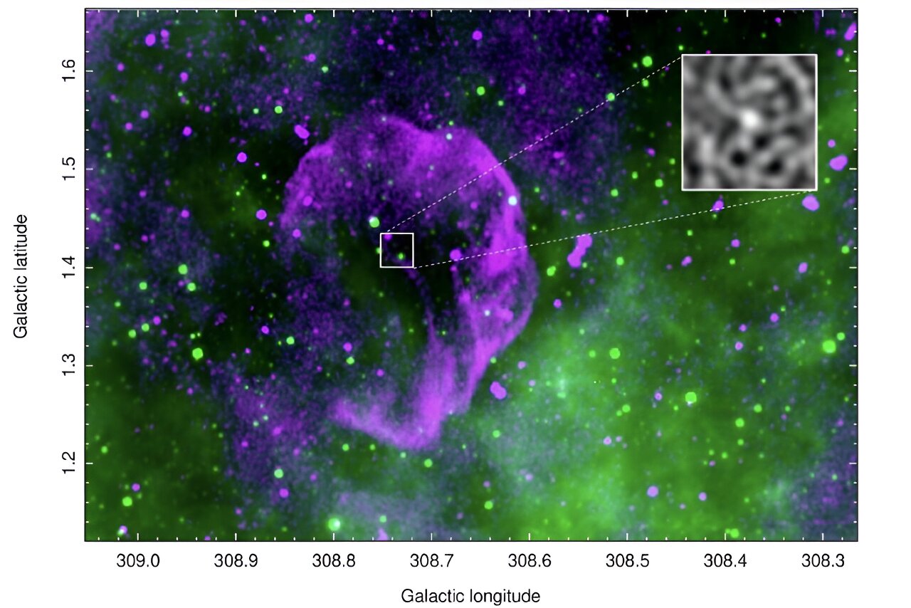 Raspberry in the sky: astronomers discover a new supernova remnant candidate